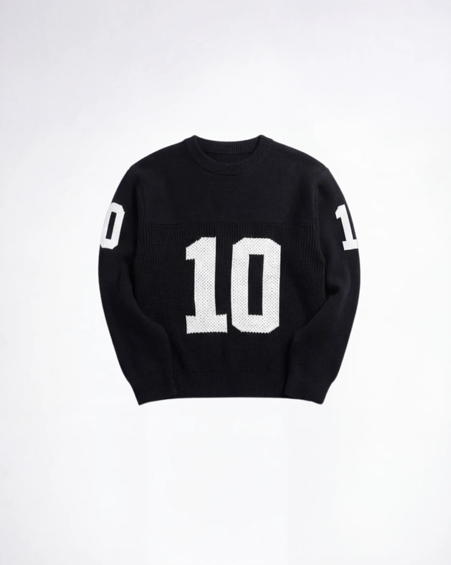 חולצה ארוכה "10" שחור