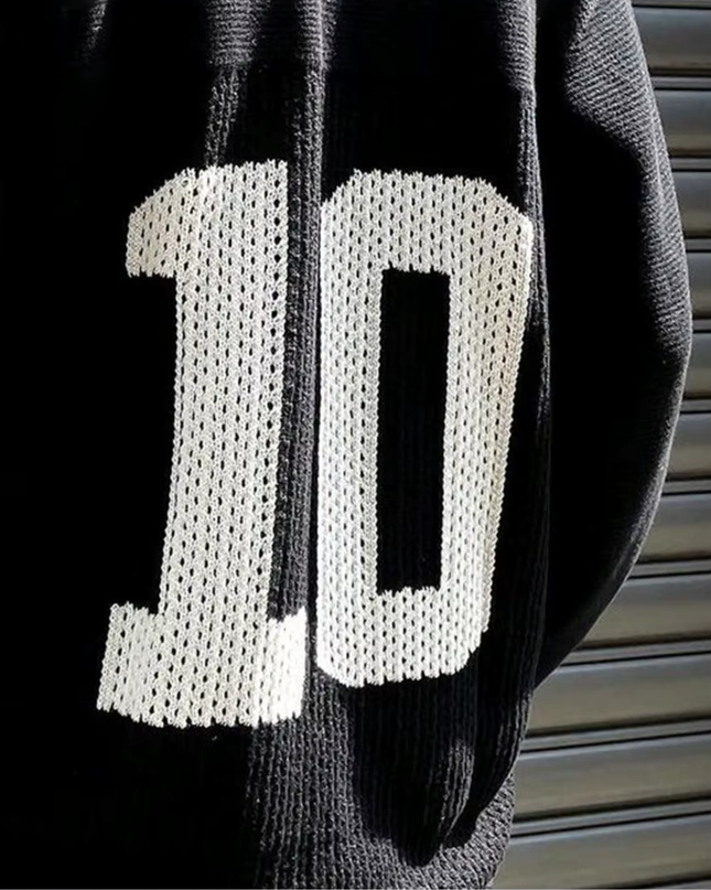 חולצה ארוכה "10" שחור