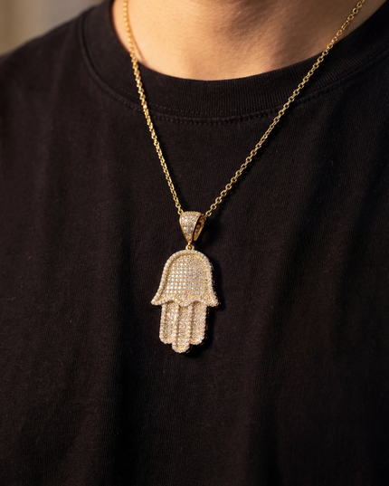 שרשראת חמסה יהלומים