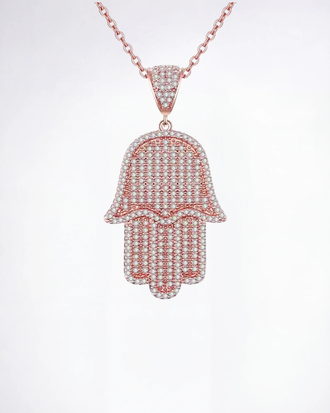 שרשראת חמסה יהלומים