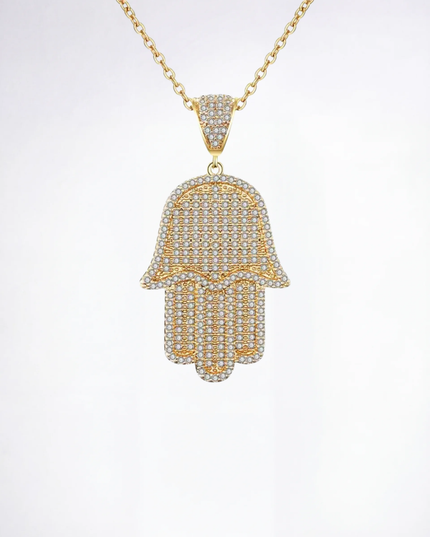 שרשראת חמסה יהלומים