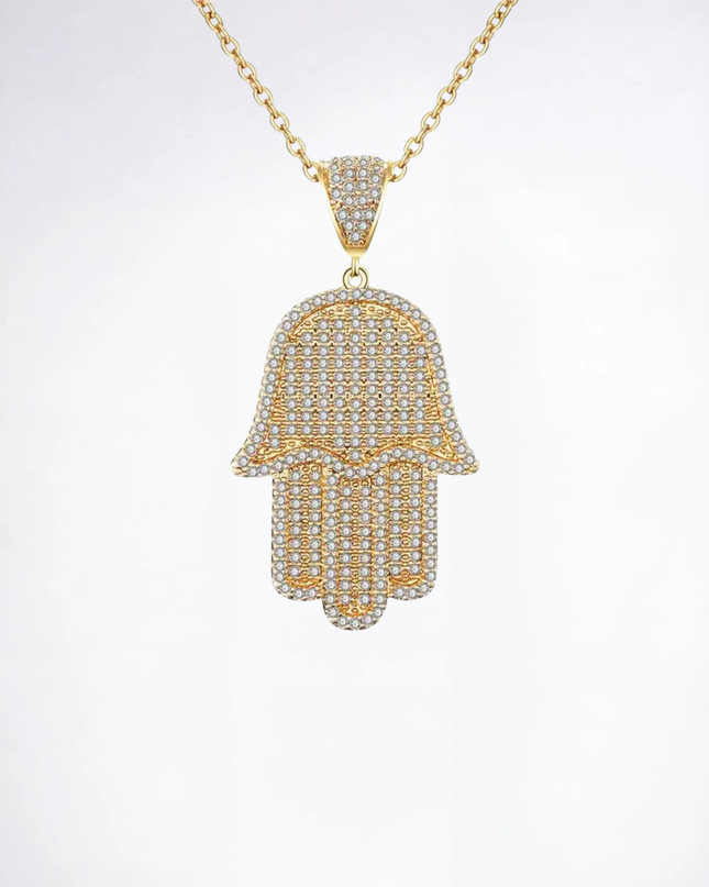 שרשראת חמסה יהלומים