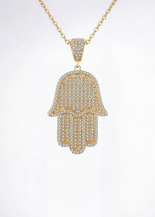 שרשראת חמסה יהלומים