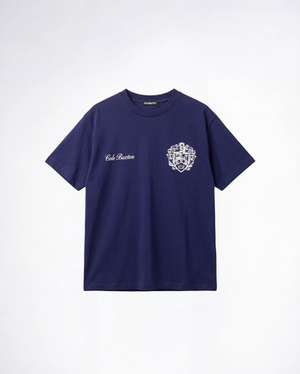 חולצה קצרה באקסטון כחול נאבי