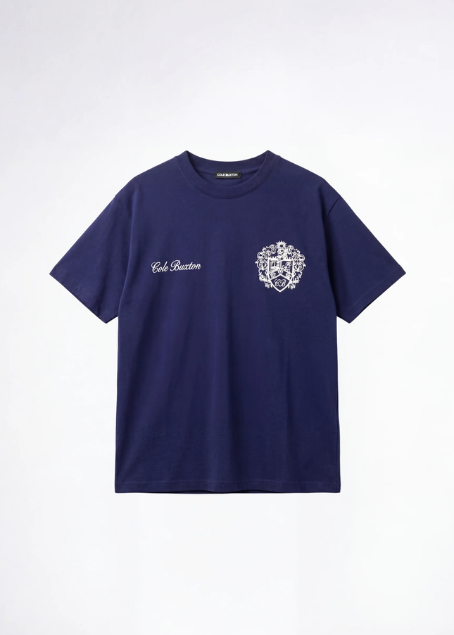 חולצה קצרה באקסטון כחול נאבי