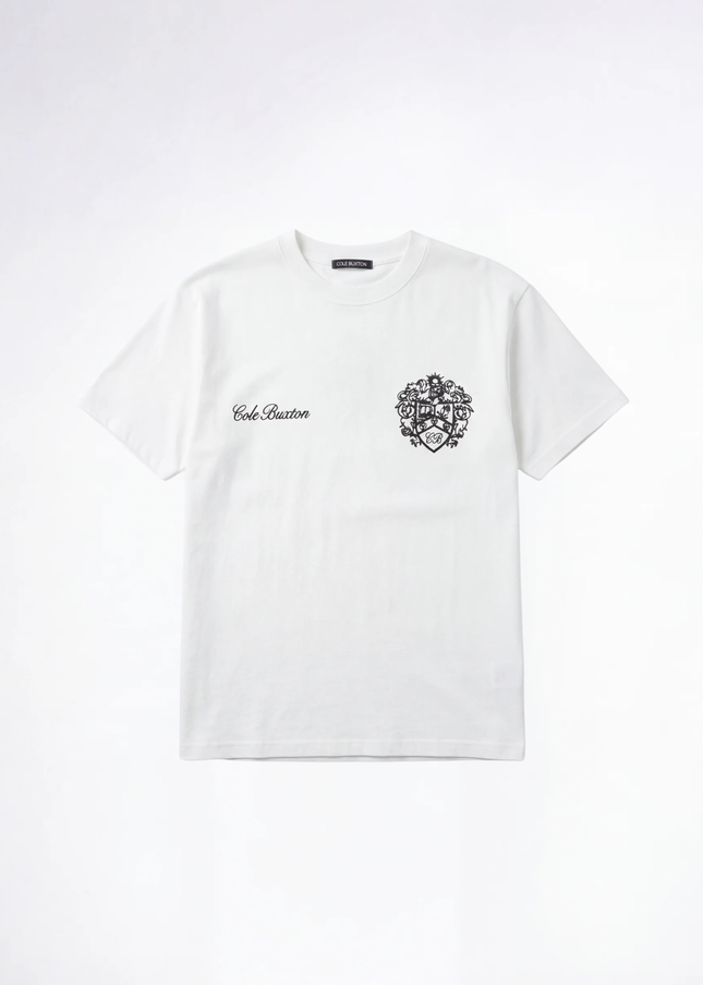 חולצה קצרה באקסטון לבנה